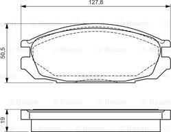 BOSCH 0 986 461 133 - Juego de pastillas de freno parts5.com