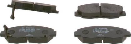 BOSCH 0 986 461 124 - Zestaw klocków hamulcowych, hamulce tarczowe parts5.com