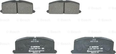 BOSCH 0 986 468 701 - Fékbetétkészlet, tárcsafék parts5.com