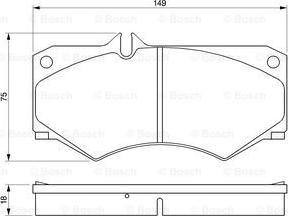 BOSCH 0 986 467 841 - Fékbetétkészlet, tárcsafék parts5.com