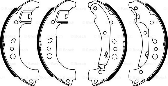 BOSCH 0 986 487 959 - Brake Shoe Set parts5.com