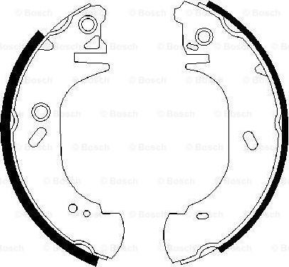 BOSCH 0 986 487 525 - Jeu de mâchoires de frein parts5.com