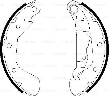 BOSCH 0 986 487 613 - Set saboti frana parts5.com