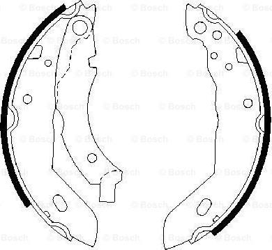 BOSCH 0 986 487 084 - Sada brzdových čelistí parts5.com