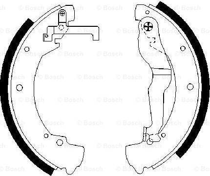 BOSCH 0 986 487 312 - Garnitura zavorne celjusti parts5.com