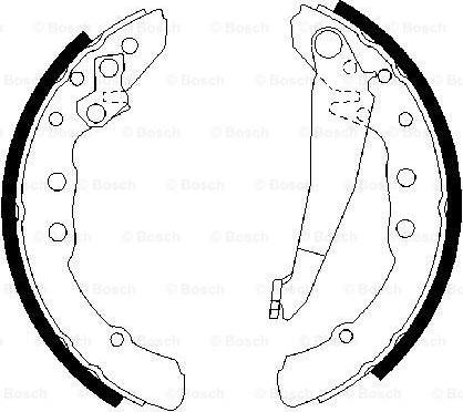 BOSCH 0 986 487 281 - Sada brzdových čeľustí parts5.com