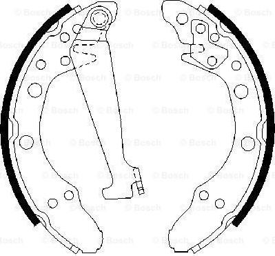 BOSCH 0 986 487 270 - Garnitura zavorne celjusti parts5.com