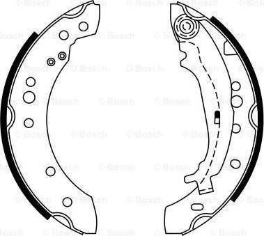 BOSCH 0 986 487 746 - Jeu de mâchoires de frein parts5.com