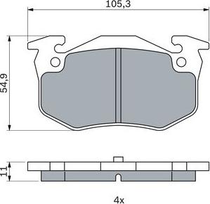 BOSCH 0 986 424 992 - Brake Pad Set, disc brake parts5.com