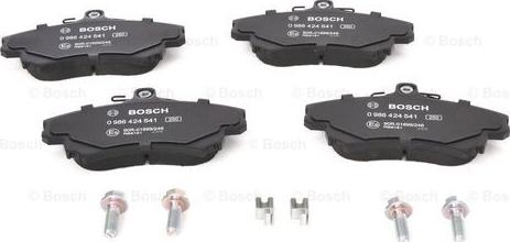 BOSCH 0 986 424 541 - Brake Pad Set, disc brake parts5.com