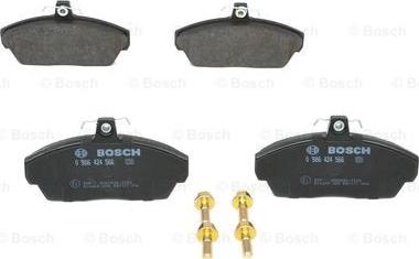 BOSCH 0 986 424 566 - Juego de pastillas de freno parts5.com