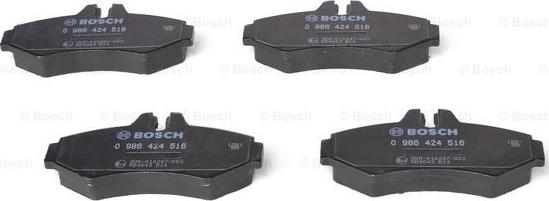 BOSCH 0 986 424 516 - Piduriklotsi komplekt,ketaspidur parts5.com