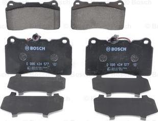 BOSCH 0 986 424 577 - Juego de pastillas de freno parts5.com