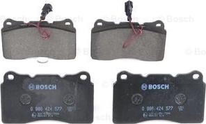 BOSCH 0 986 424 577 - Juego de pastillas de freno parts5.com