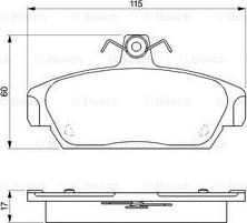 BOSCH 0 986 424 092 - Set placute frana,frana disc parts5.com