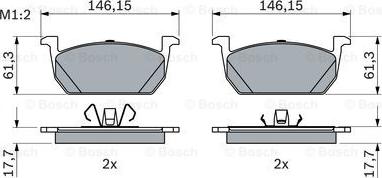 BOSCH 0 986 424 846 - Set placute frana,frana disc parts5.com