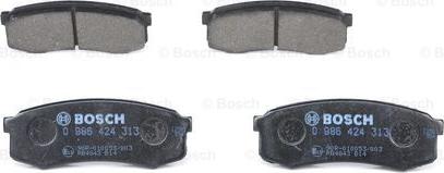 BOSCH 0 986 424 313 - Fékbetétkészlet, tárcsafék parts5.com