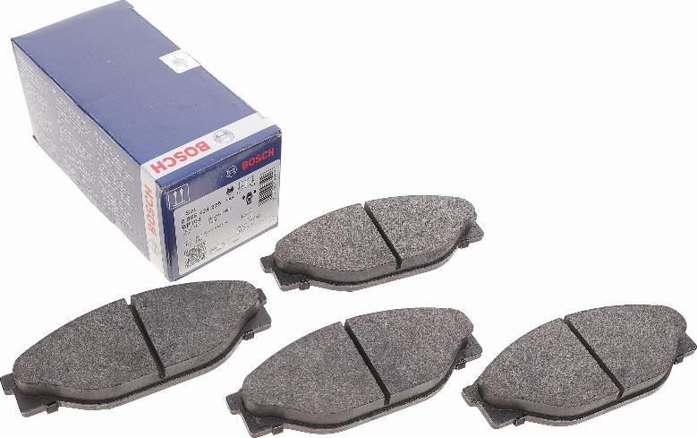 BOSCH 0 986 424 225 - Σετ τακάκια, δισκόφρενα parts5.com