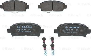 BOSCH 0 986 424 799 - Fékbetétkészlet, tárcsafék parts5.com