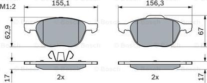 BOSCH 0 986 424 794 - Brake Pad Set, disc brake parts5.com