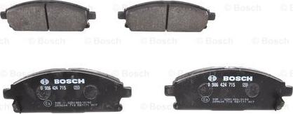 BOSCH 0 986 424 715 - Brake Pad Set, disc brake parts5.com