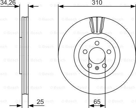 BOSCH 0 986 479 642 - Brake Disc parts5.com