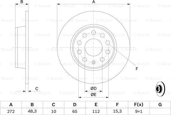 BOSCH 0 986 479 C20 - Disc frana parts5.com