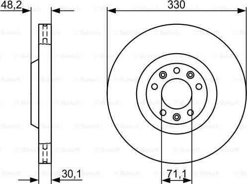 BOSCH 0 986 479 192 - Disc frana parts5.com