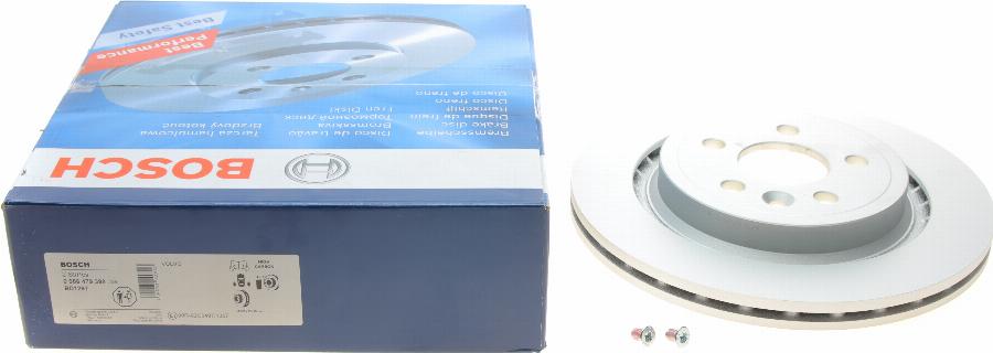 BOSCH 0 986 479 398 - Brzdový kotúč parts5.com