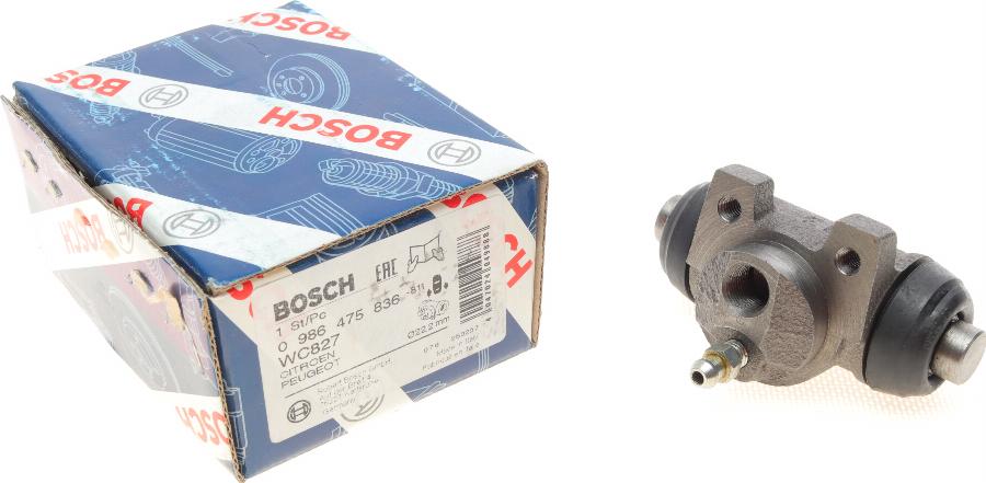 BOSCH 0 986 475 836 - Cilindro de freno de rueda parts5.com