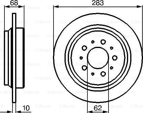 BOSCH 0 986 478 445 - Disc frana parts5.com