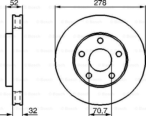 BOSCH 0 986 478 486 - Disco de freno parts5.com