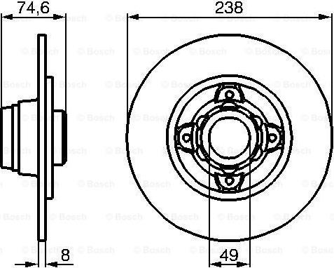 BOSCH 0 986 478 557 - Bremsscheibe parts5.com