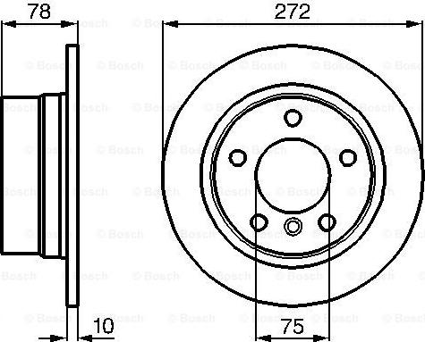 BOSCH 0 986 478 641 - Disc frana parts5.com