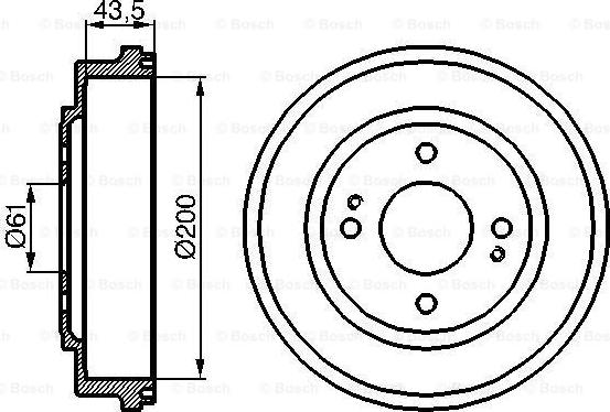 BOSCH 0 986 477 081 - Brzdový bubon parts5.com