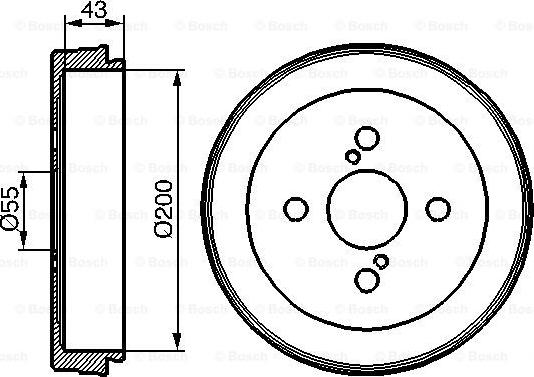 BOSCH 0 986 477 138 - Tambur frana parts5.com