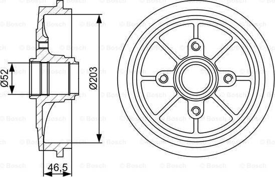 BOSCH 0 986 477 126 - Zavorni boben parts5.com