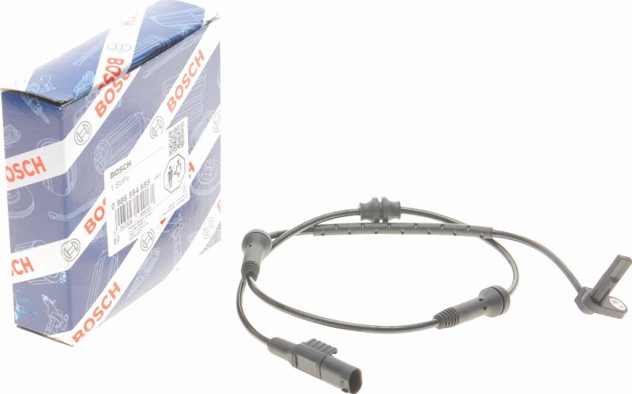 BOSCH 0 986 594 655 - Sensor, wheel speed parts5.com