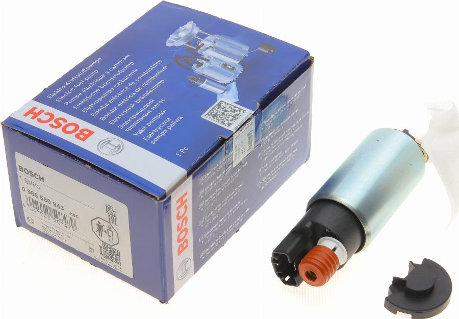 BOSCH 0 986 580 943 - Bomba de combustible parts5.com