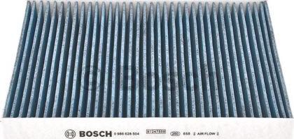 BOSCH 0 986 628 504 - Filtar, zrak unutarnjeg prostora parts5.com