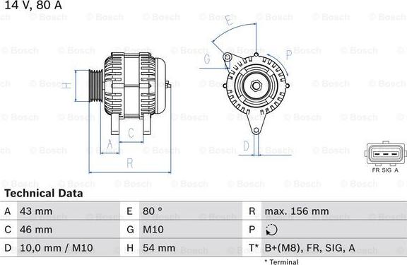 BOSCH 0 986 049 151 - Alternatör parts5.com