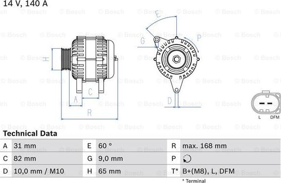 BOSCH 0 986 044 470 - Alternador parts5.com