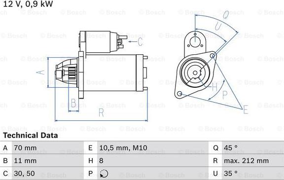 BOSCH 0 986 016 730 - Starter parts5.com