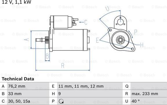 BOSCH 0 986 018 200 - Uputnik parts5.com