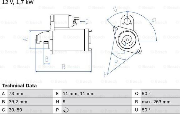 BOSCH 0 986 017 440 - Starter parts5.com