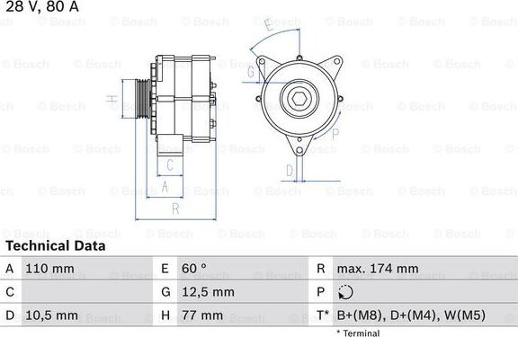 BOSCH 0 986 039 790 - Alternatör parts5.com