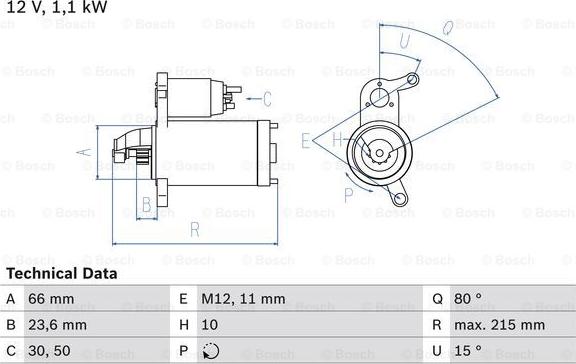 BOSCH 0 986 024 010 - Motor de arranque parts5.com