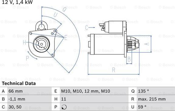 BOSCH 0 986 024 130 - Motor de arranque parts5.com