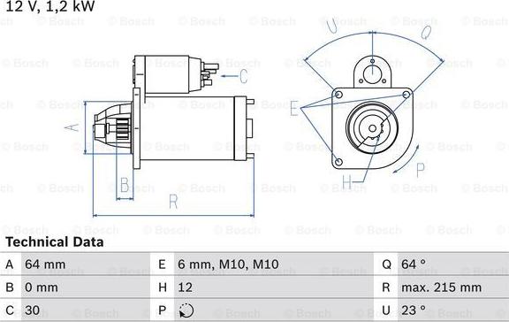 BOSCH 0 986 025 180 - Motor de arranque parts5.com