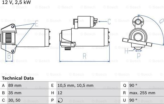 BOSCH 0 986 027 010 - Starter parts5.com